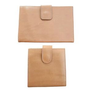 Anticoli Roma Calfskin Wallets Set Of 2 Made In Italy